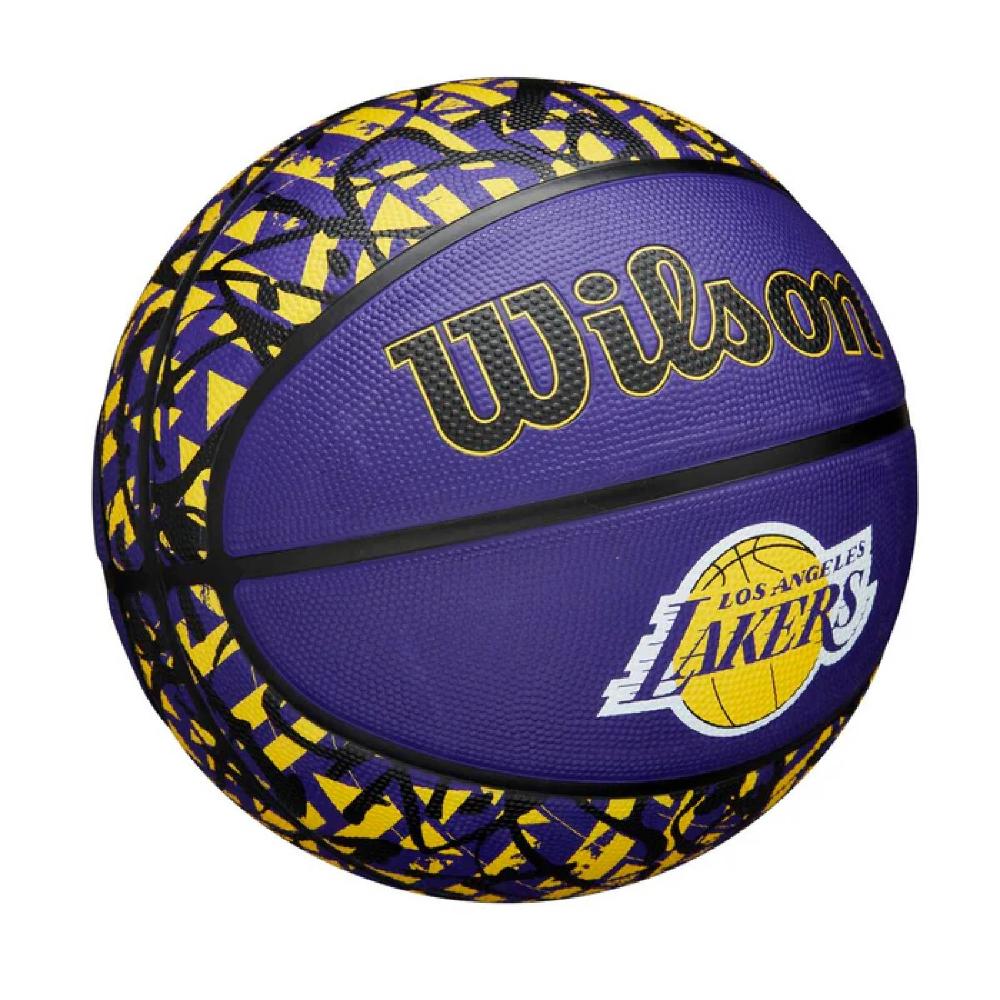 Miniatura Bola de Basquete Wilson NBA Team Graffiti LA LAKERS #7