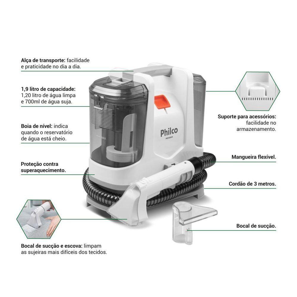 Miniatura Extratora De Sujeira Philco 2 Em 1 1600W PEX20A 220V