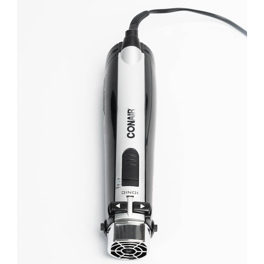 Miniatura Escova Secadora Rotativa Diamond Rotating Conair e 900W Preto e Prata - 2735ABR 110