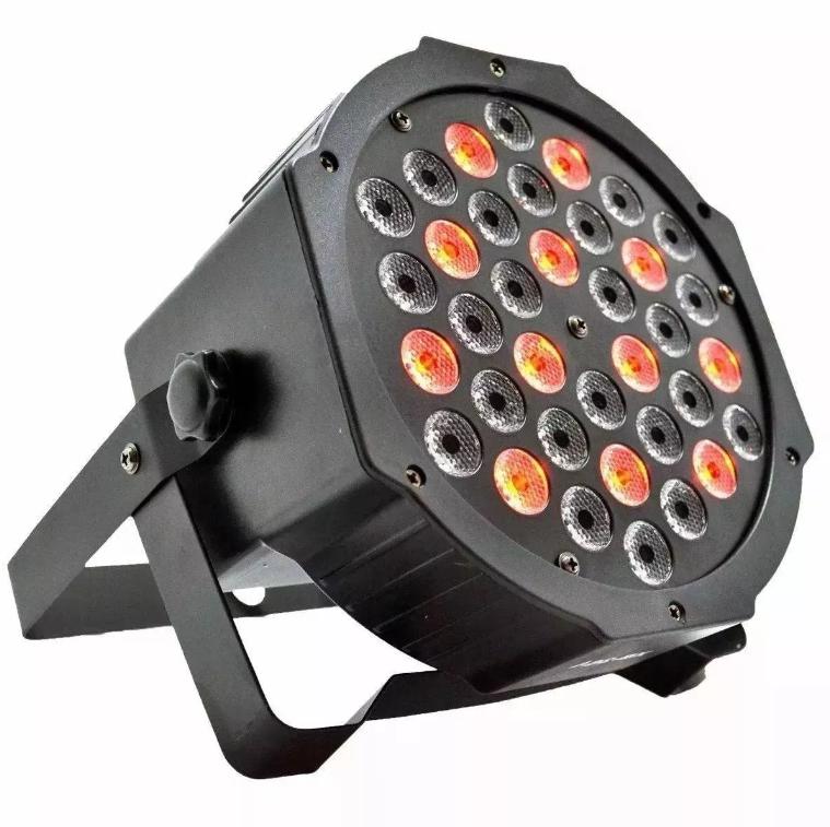 Miniatura Canhão Led Projetor Rgbw 36 Leds Dmx Bivolt Sensível Ao Som