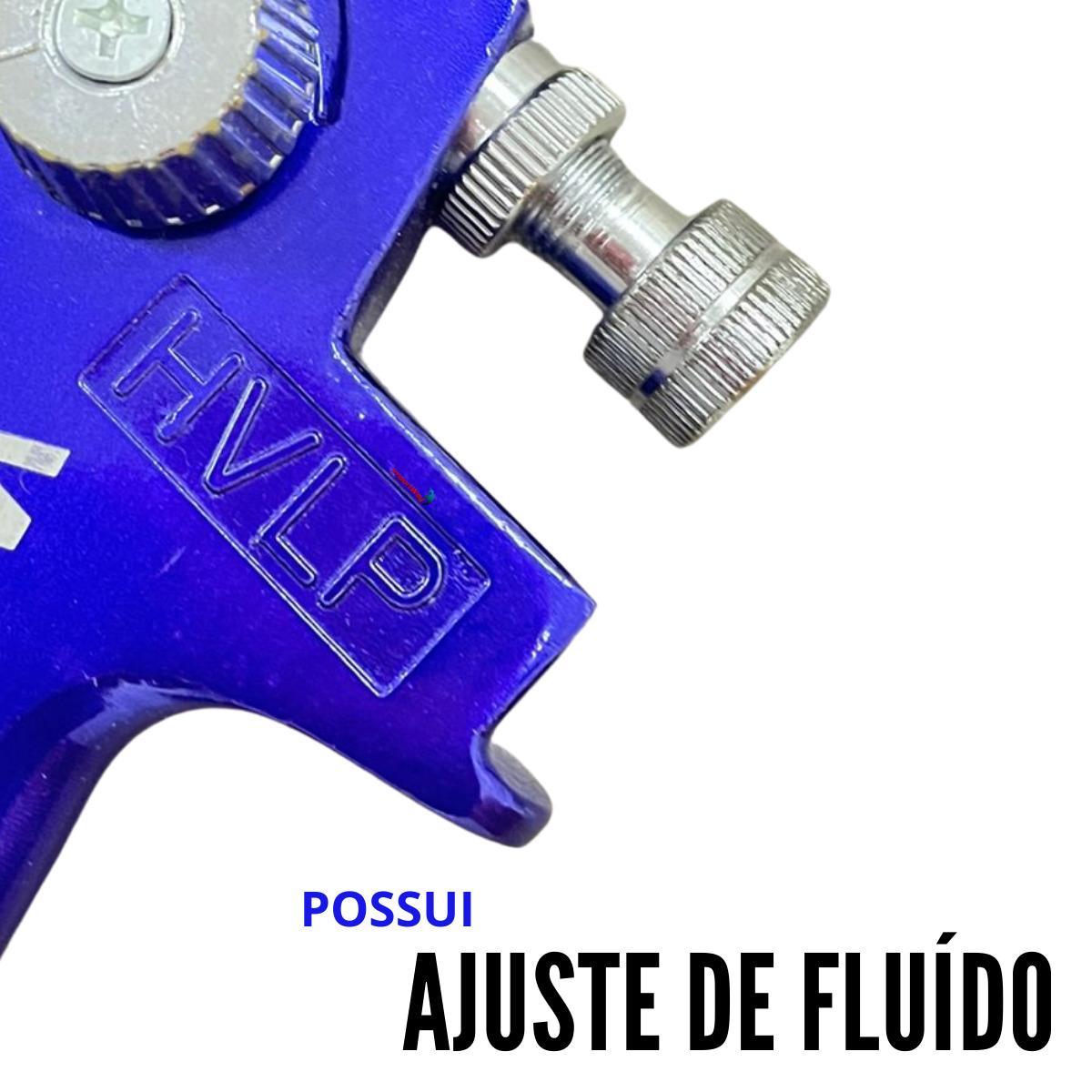 Pistola Pintura Gravidade Hvlp 1 Bico 1,4Mm
