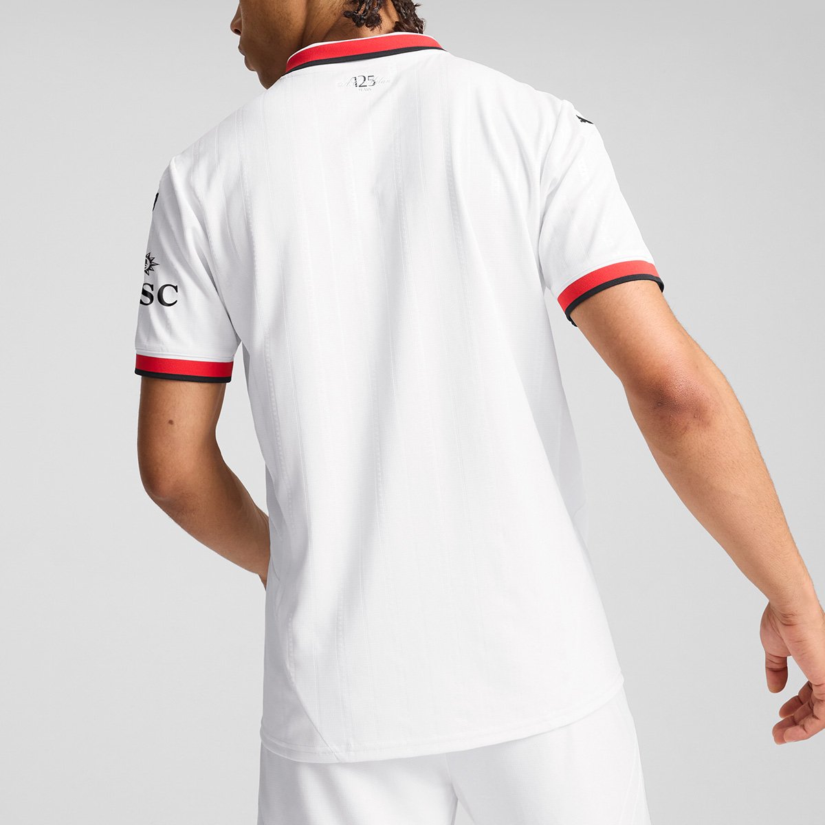 Miniatura Camisa Milan Away 24/25 s/nº Torcedor Puma Masculina Branco - EGG