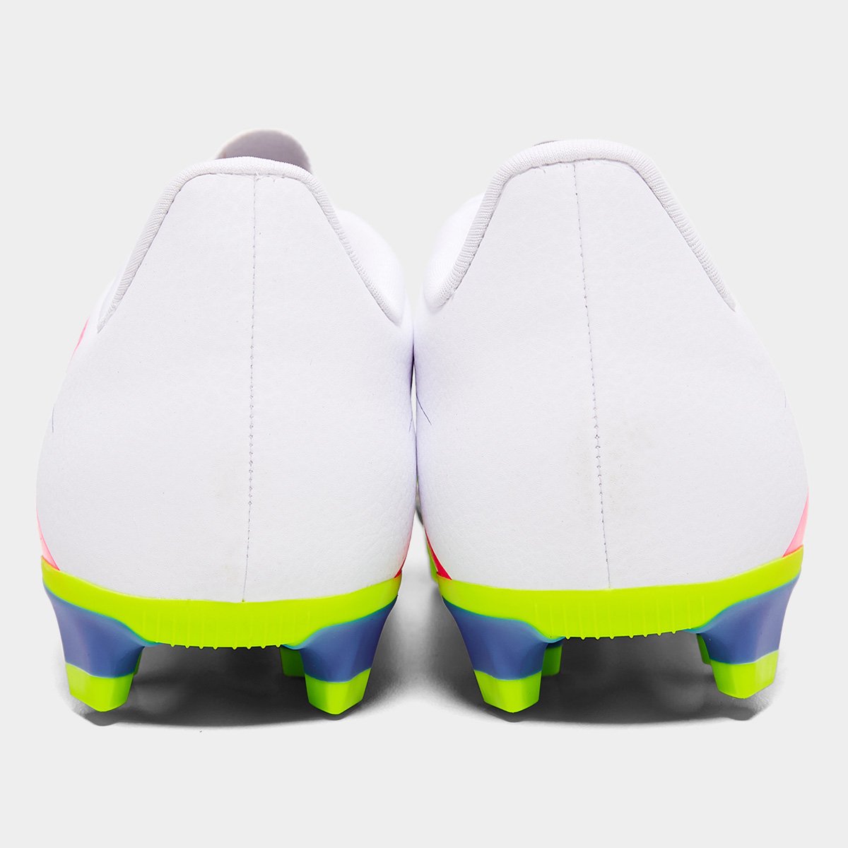 Miniatura Chuteira Campo Adidas Predator Club Unissex Branco+Rosa - 40