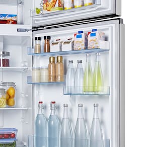 Refrigerador Duplex 379L Hisense RT3N375 Frost Free Inverter Portas Planas Prateleiras de Vidro Inox 110V