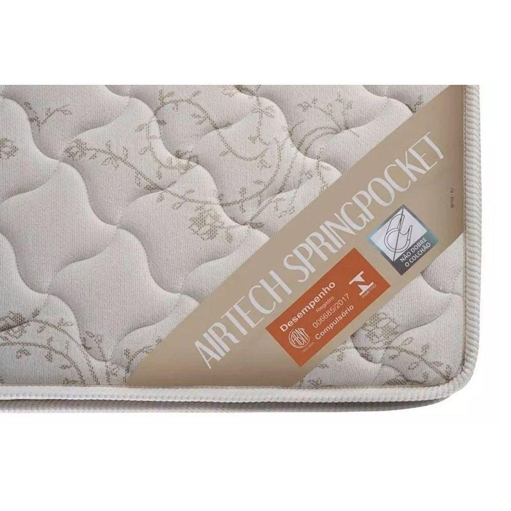 Miniatura Colchão Queen Molas Ensacadas Superpocket Airtech Spring Ortopillow (158x198x30) - Ortobom