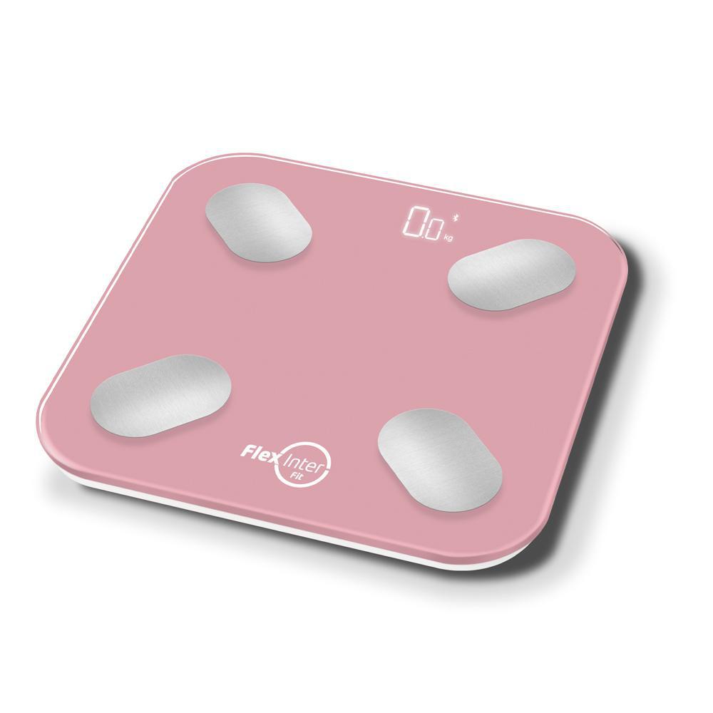 Miniatura Balança Digital Smart Corporal Bioimpedancia App Rosa