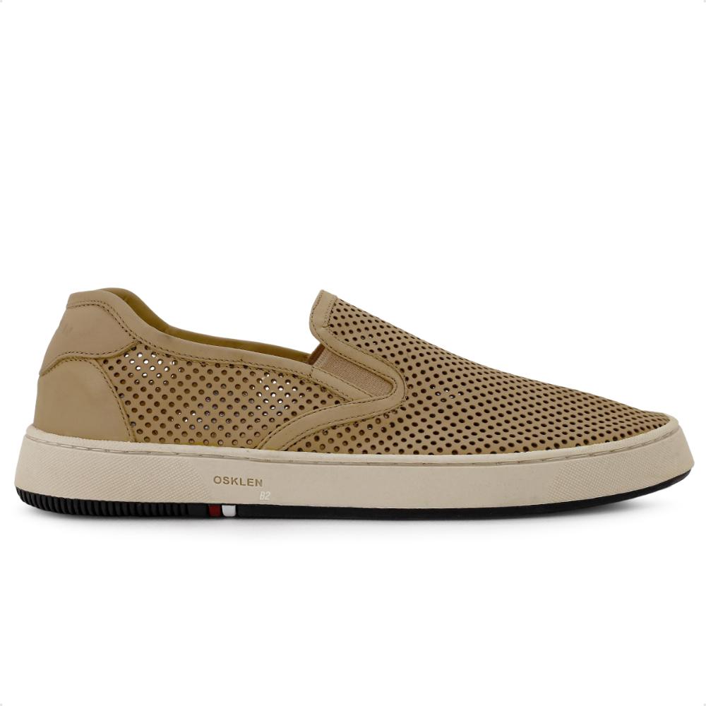 Miniatura Tênis Osklen Iate Bossanova Microfuros Bege - 39