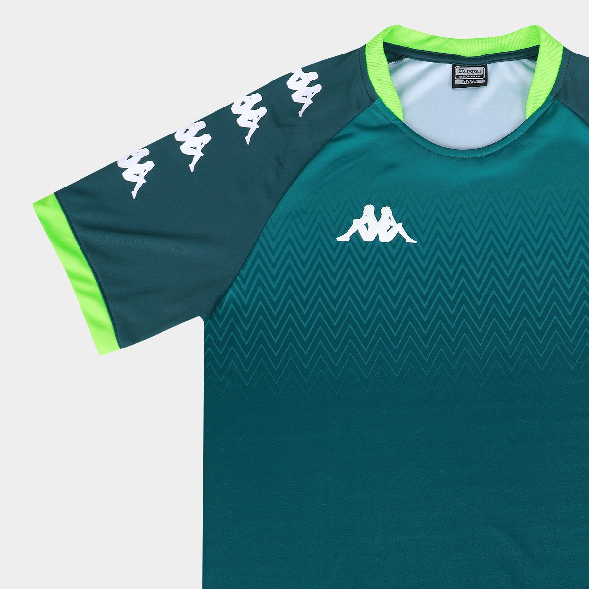 Miniatura Camisa Kappa Noops1 Masculina Verde escuro - EGG