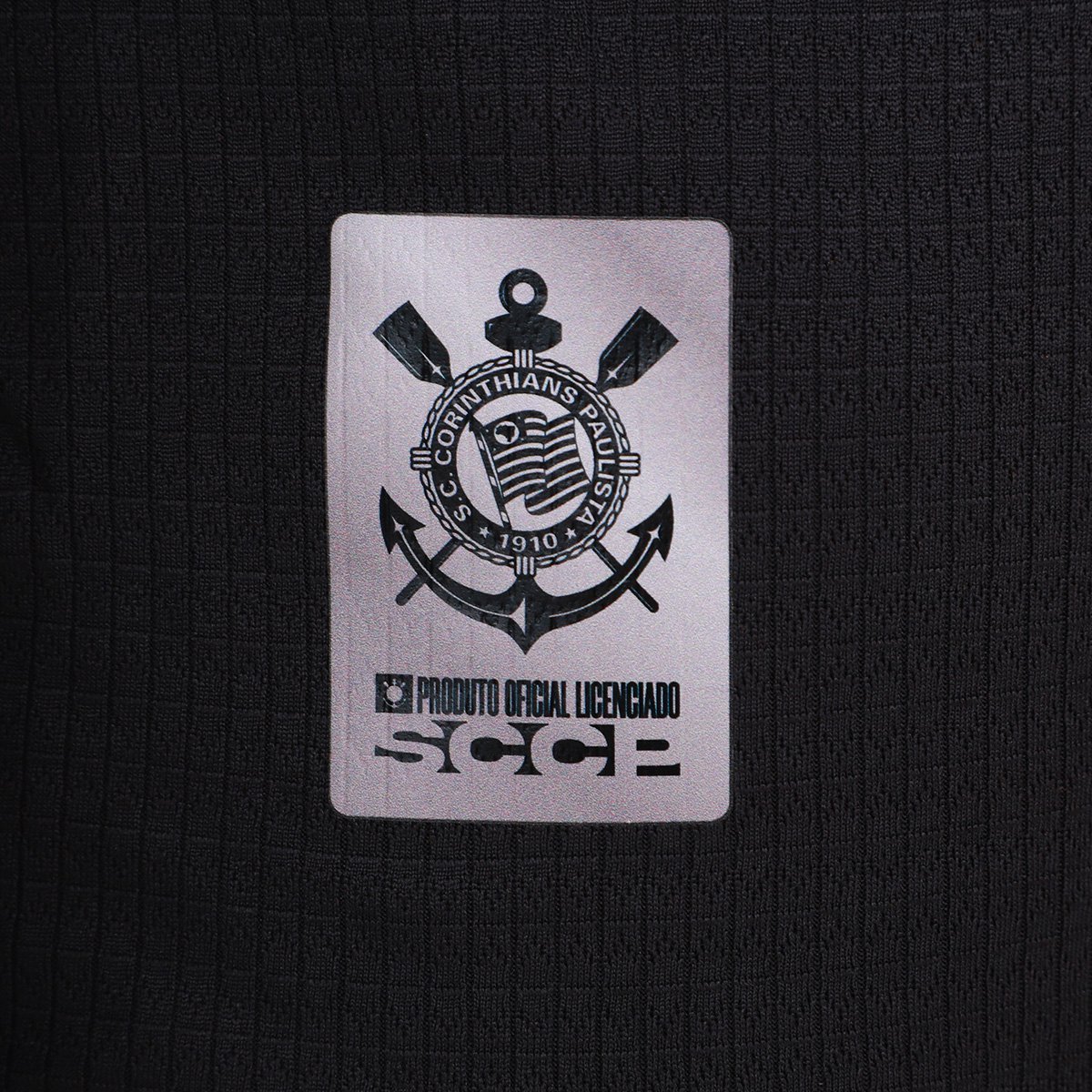 Miniatura Camisa Polo Corinthians Masculina Preto - EGG