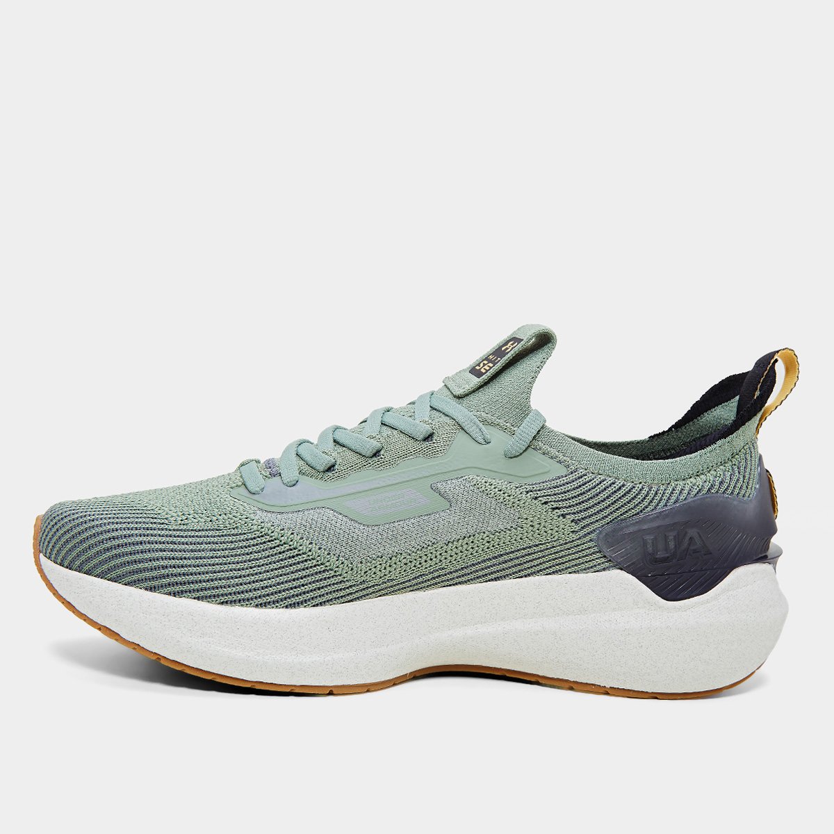 Miniatura Tênis Under Armour Ch.Hit Se Masculino Verde+laranja - 34