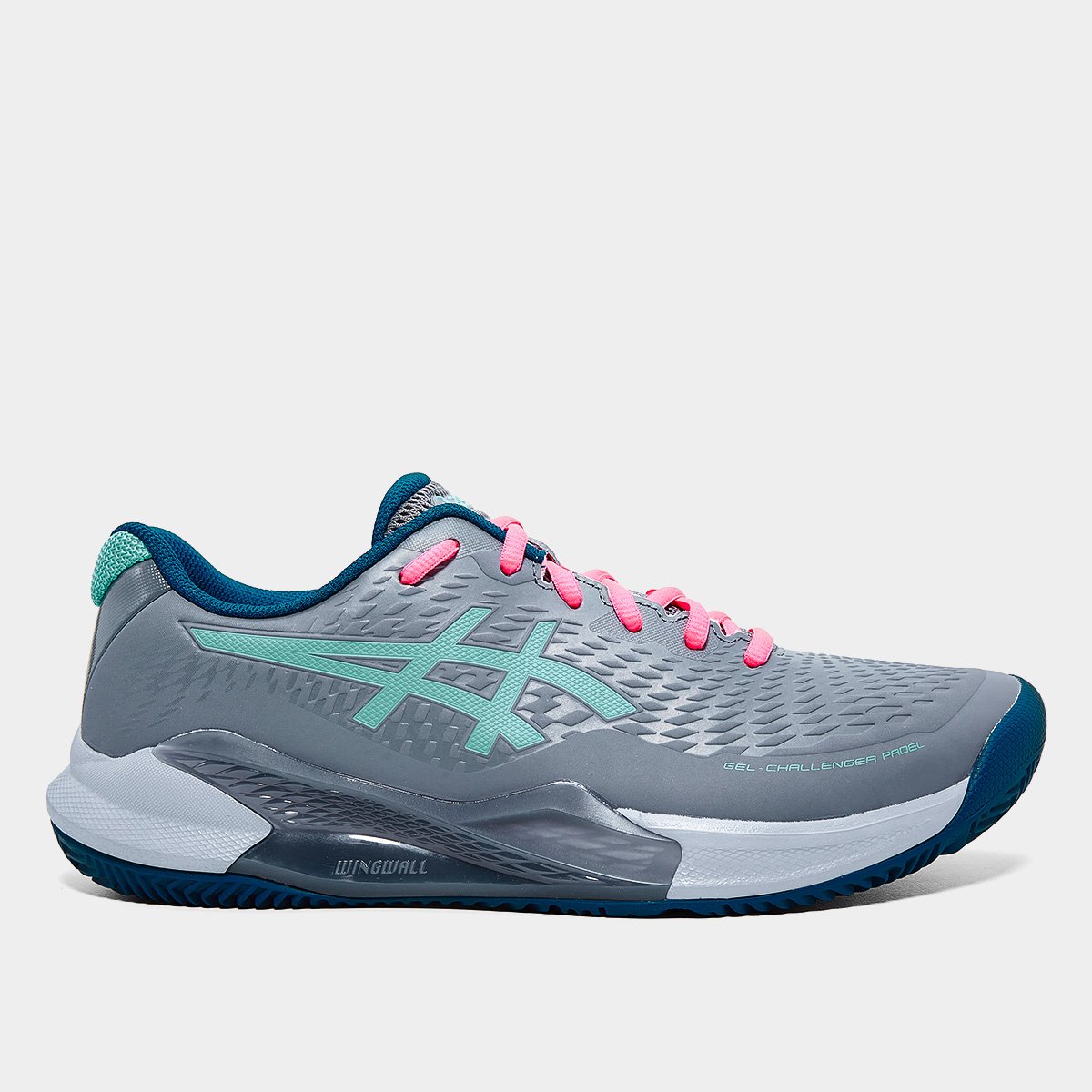 Miniatura Tênis Asics Gel-Challenger 14 Padel Masculino Cinza+Azul - 43