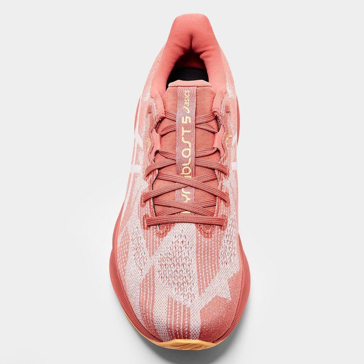 Miniatura Tênis Asics Dynablast 5 Feminino Rosa+Marrom - 34