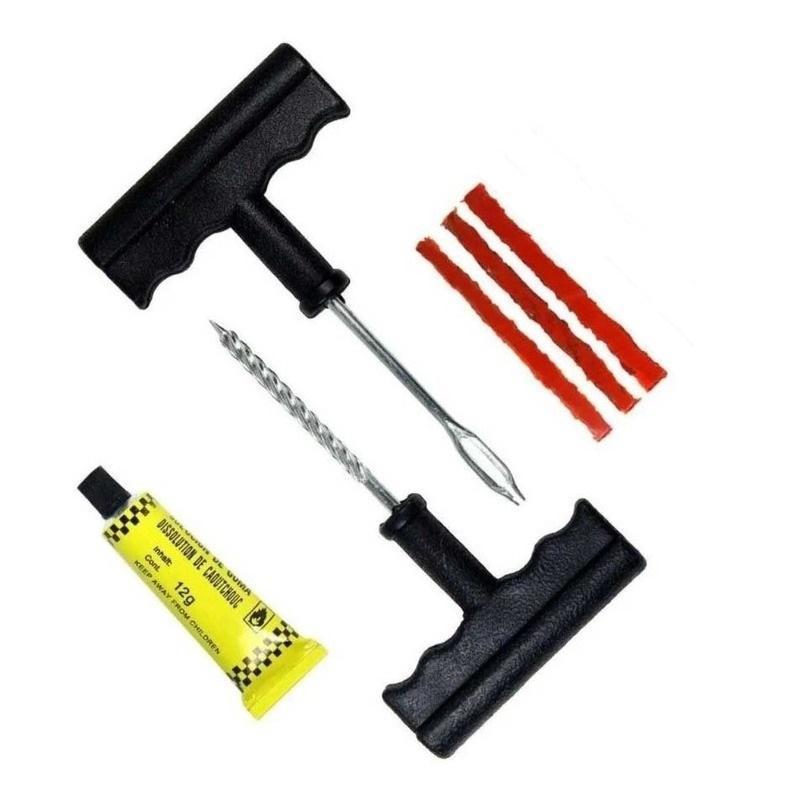 Miniatura Kit Remendo Reparo Macarrão Pneu Carro Moto Sem Câmara