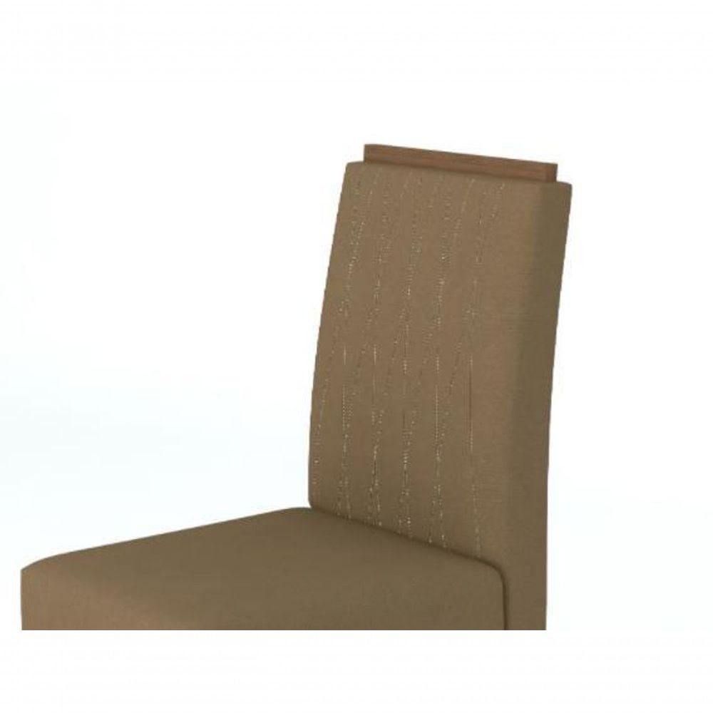 Miniatura Conjunto 2 Cadeiras Ana Imbuia/veludo Marrom Rose