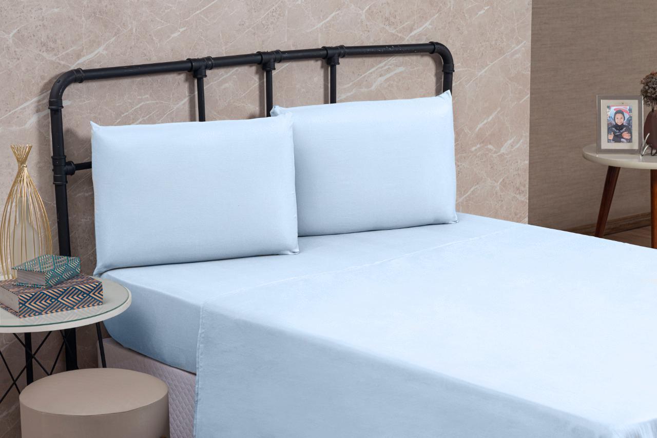 Miniatura Jogo Cama Queen Linha Gold Percal 200 Fios 04 Peças Cama Box
