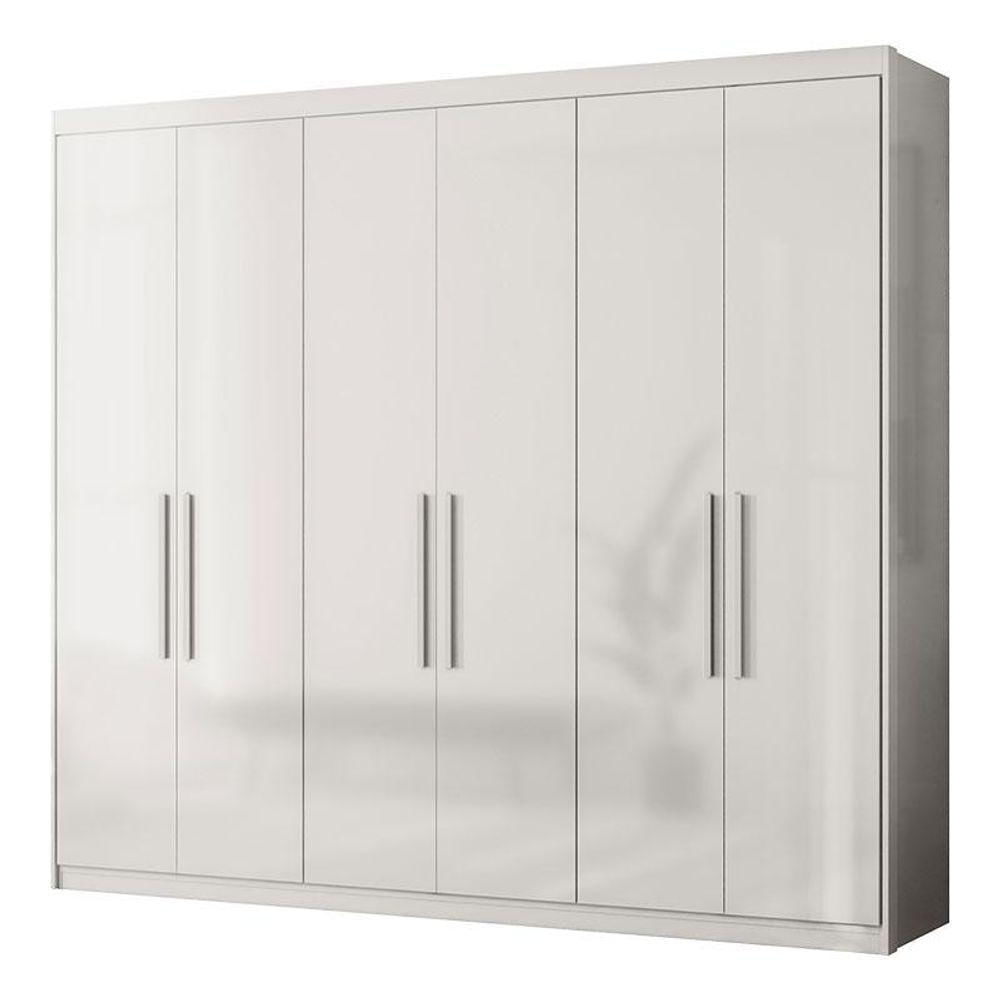 Miniatura Guarda Roupa Casal Ambiente Venice 62780 Branco Brilho - Demóbile