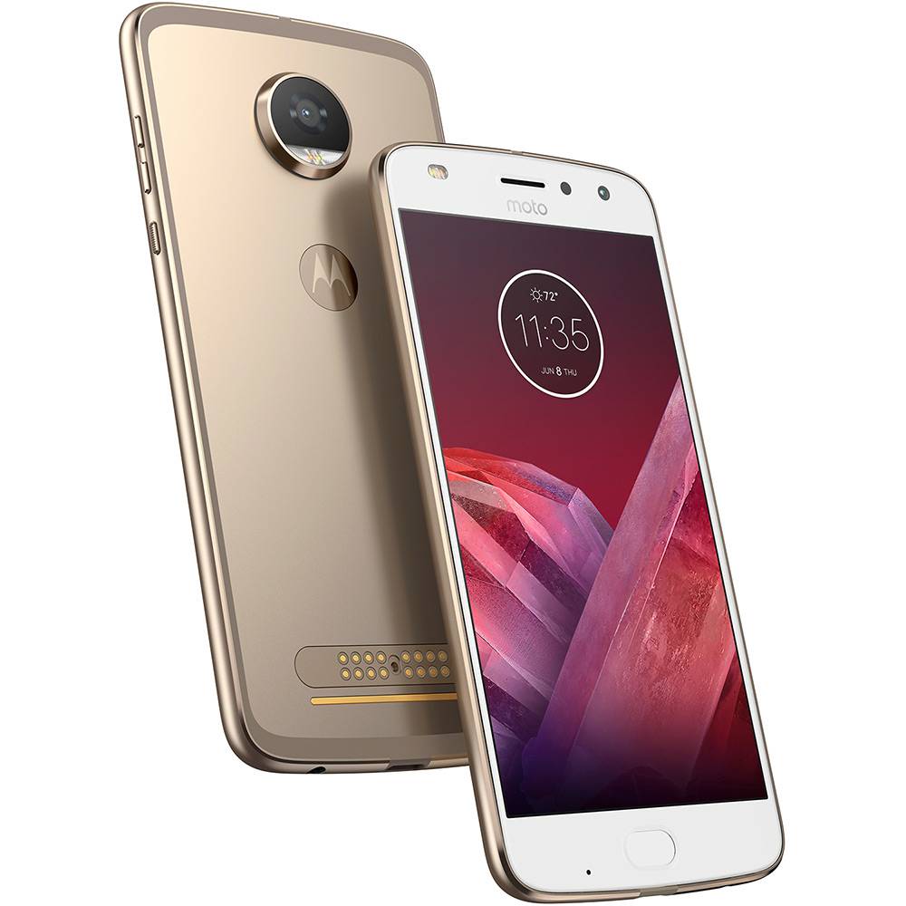 Miniatura Smartphone Motorola XT1710 Moto Z2 Play Ouro Tela 5.5" 64gb