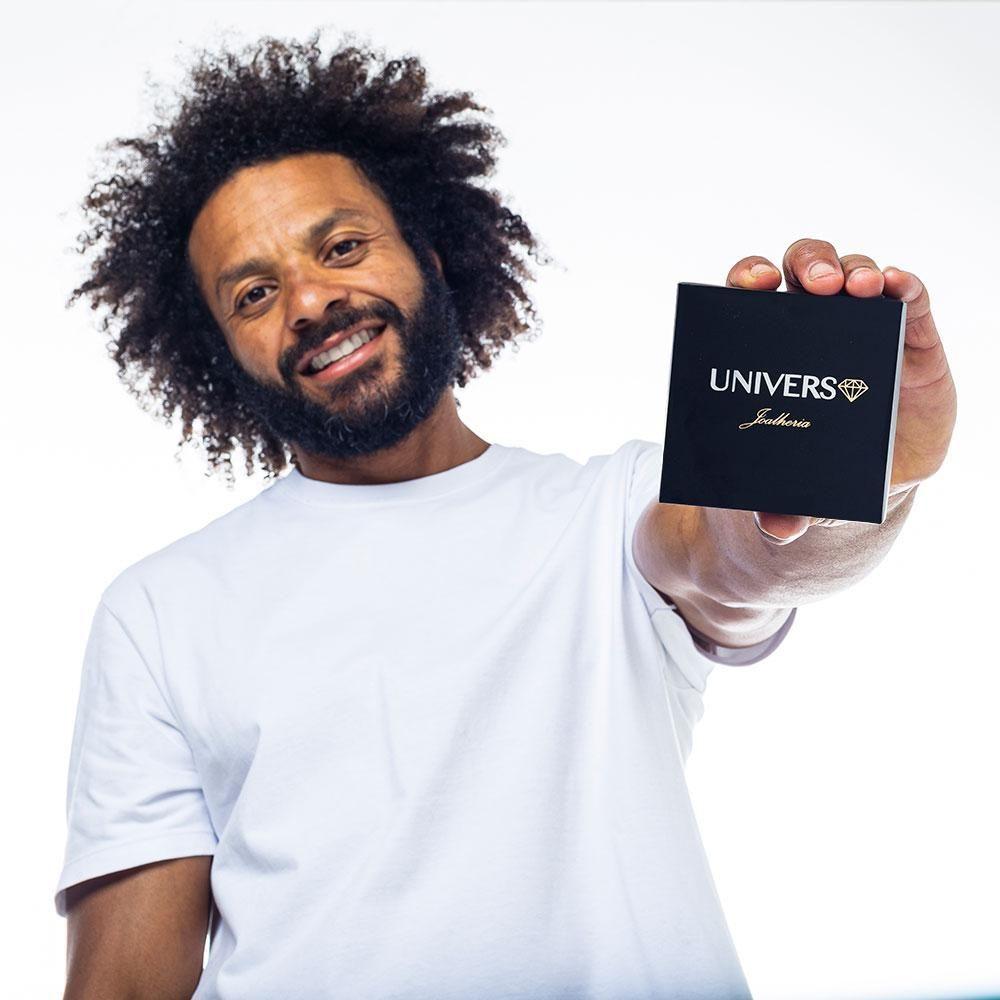 Miniatura Cordão Tijolinho Banhado A Ouro Mais Pingente