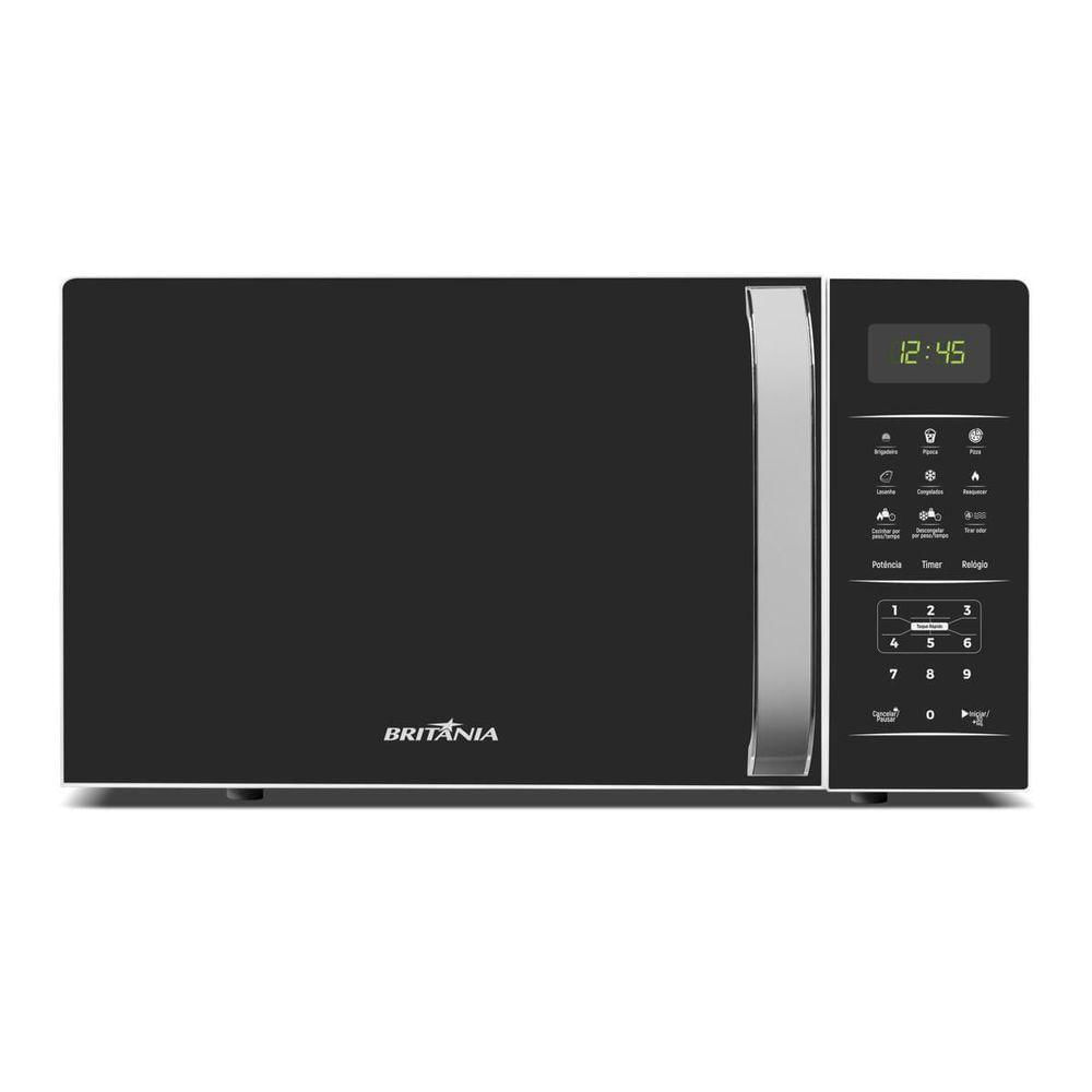Miniatura Micro-ondas 20L Britânia Pintura Limpa Fácil 1100W BMO23 110V