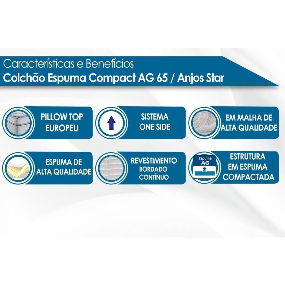 Miniatura Colchão Solteiro Espuma Compact Ag 65 - Anjo Star (88x188x30) Anjos