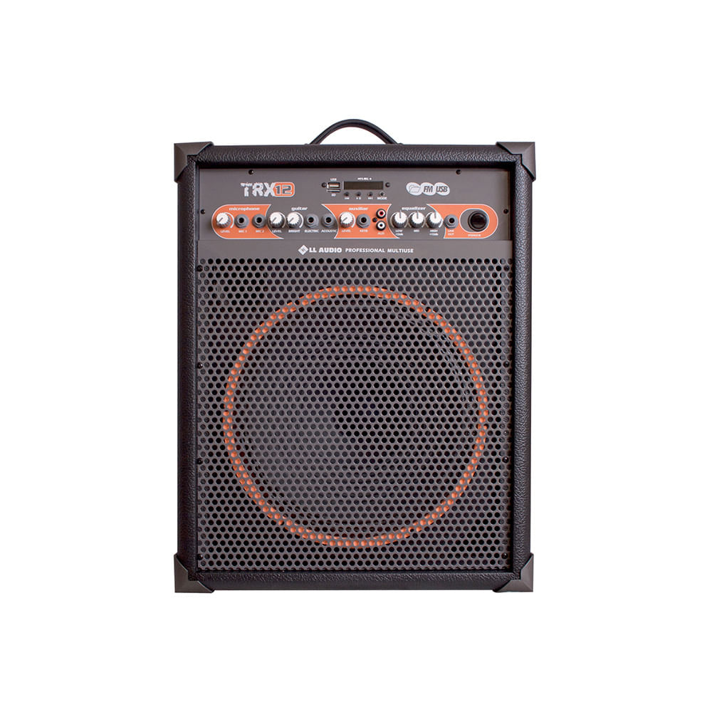 Miniatura Caixa Amplificada Multiuso Ll Audio Trx12 80 Wrms