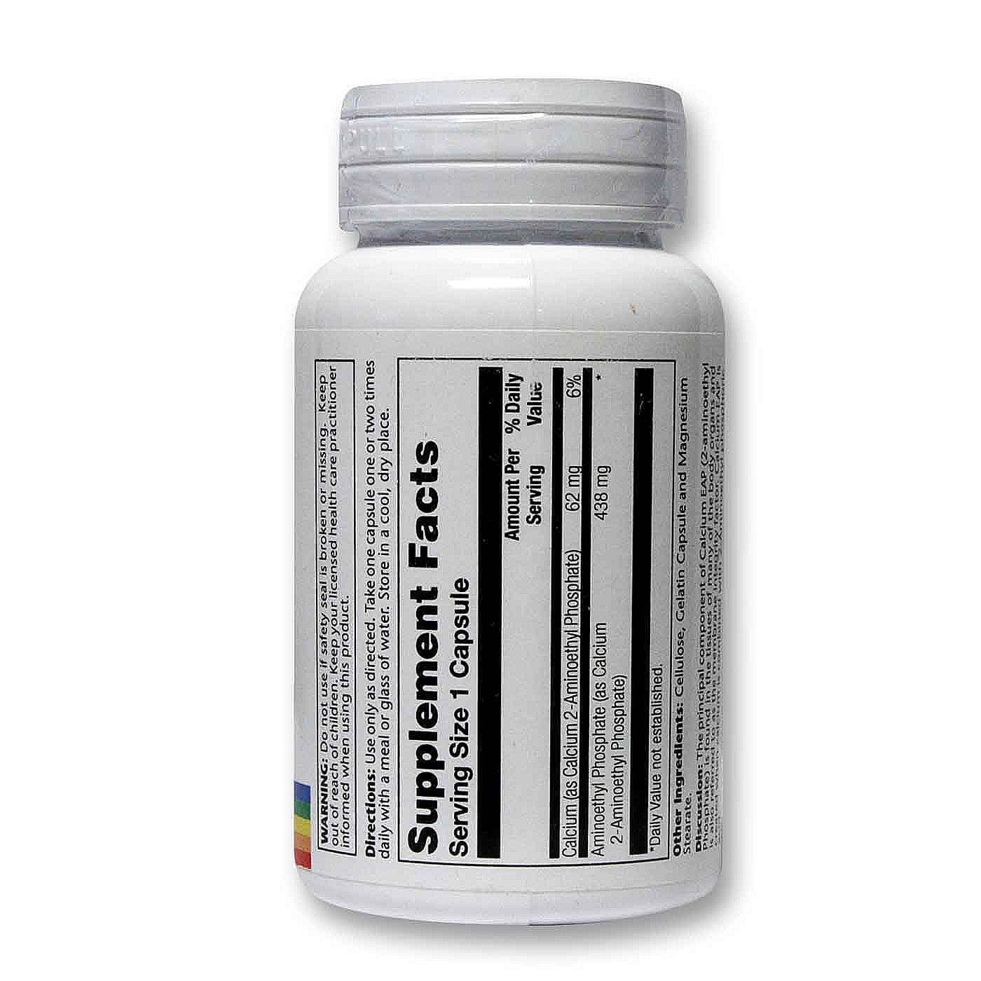 Miniatura Calcium Eap Aep 500Mg  60 Cápsulas Solaray