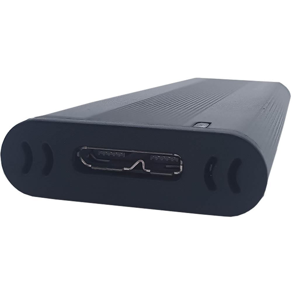 Miniatura Case Externa Portatíl Para Ssd M.2 Nvme +Cabo Ngff /Usb 3.1
