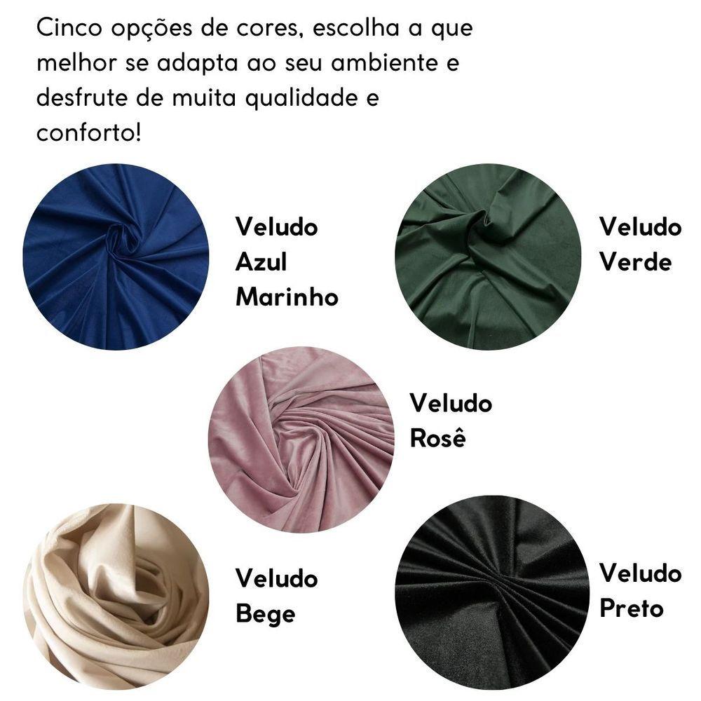 Cabeceira Estofada Cama Casal Queen Size Led Moderna 160 Cm Veludo Verde