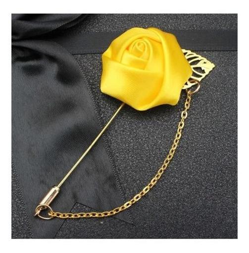 Lapela Broche De Tecido Terno Casamento Noivo Padrinho Flor