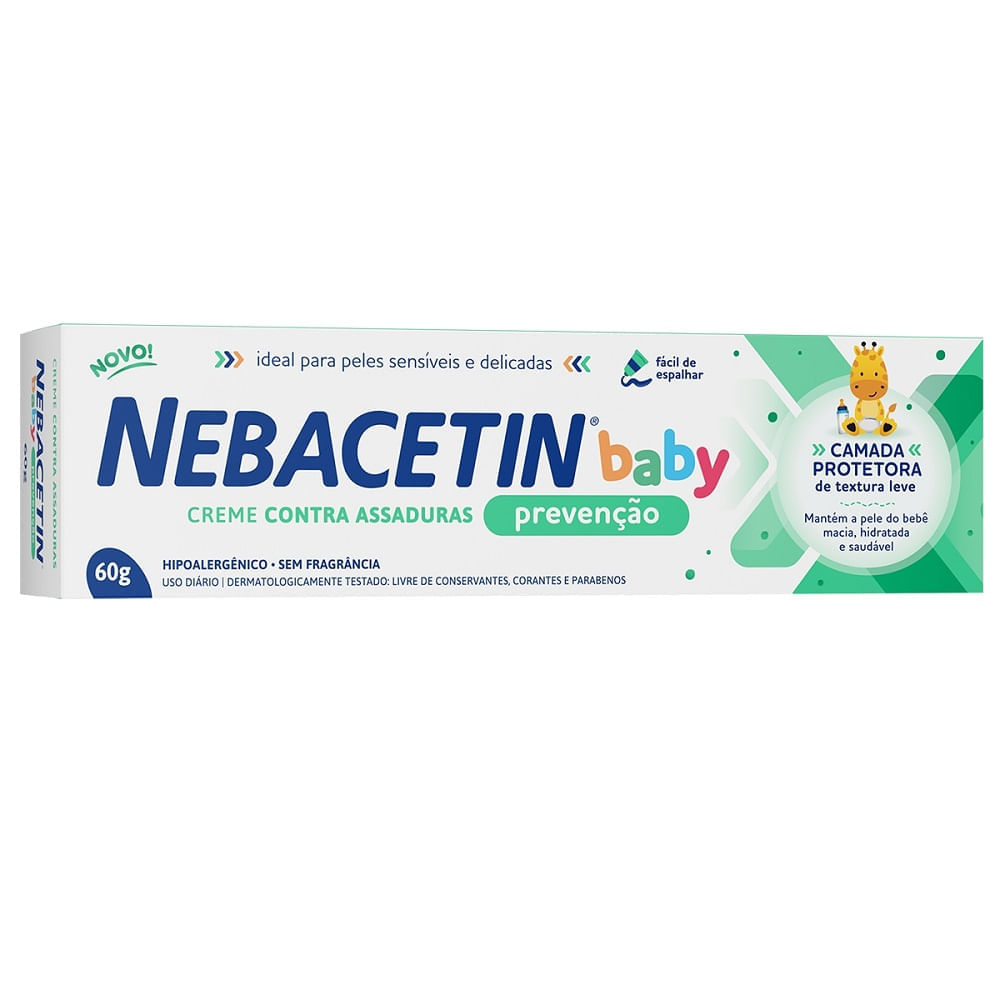 Miniatura Creme Nebacetin Baby Prevenção 60g