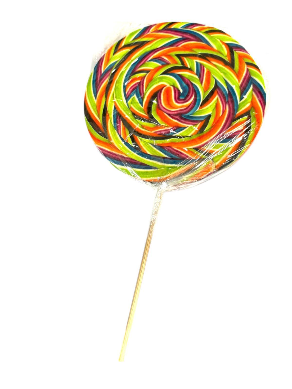 Miniatura Kit 2 Pirulitos Gigantes 250 Gr Psicodélicos 16Cm Coloridos