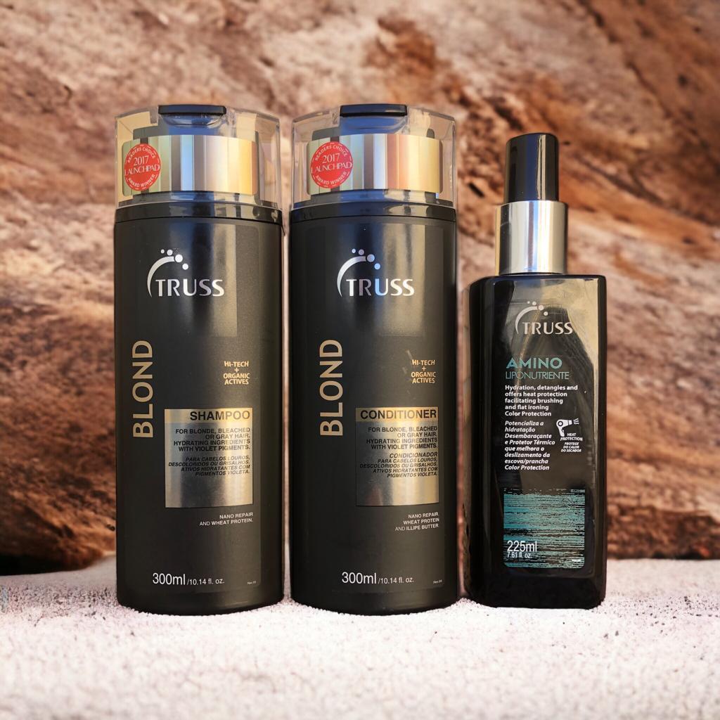 Miniatura Truss Blond Shampoo E Condicionador 300Ml + Amino 225Ml