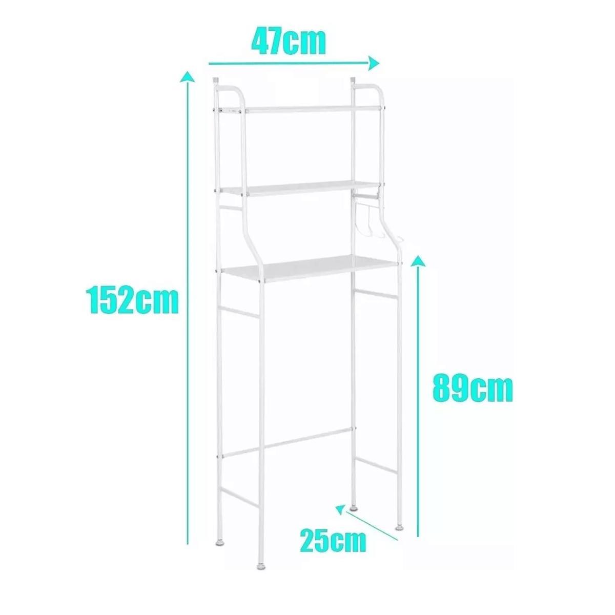 Miniatura Rack Estante Banheiro Prateleira Organizador Metal Toalete