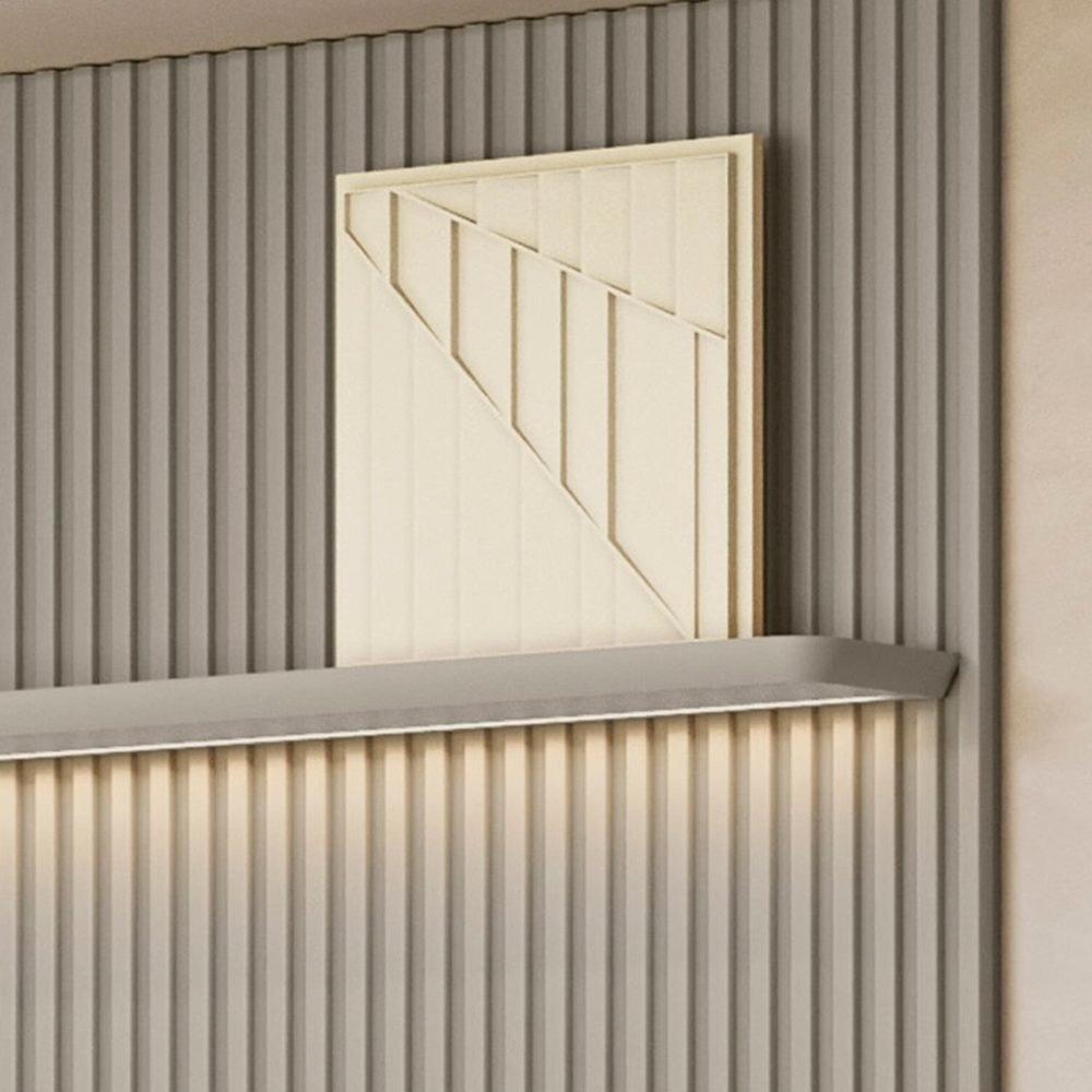Painel para Tv 75 Polegadas com Led Ripado Modular Tauari / Gris Fosco