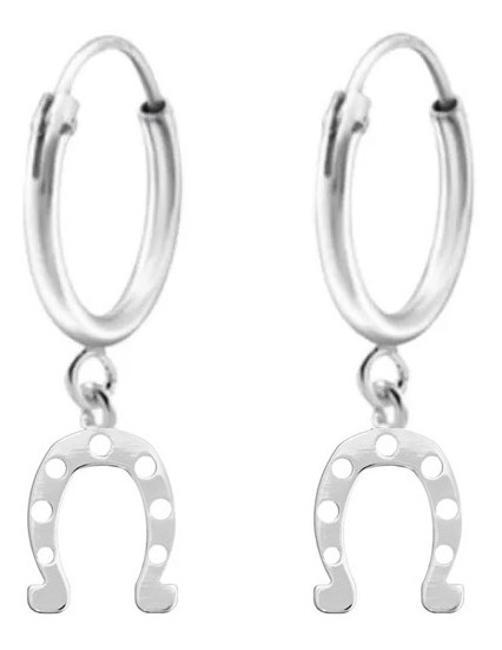 Brinco De Prata 925 Masculino Argola Pingente A Escolha
