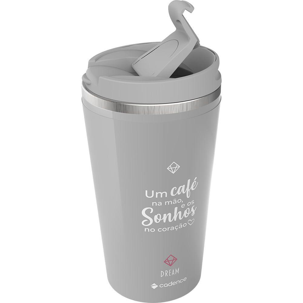 Miniatura Cafeteira Elétrica Cadence Dream Rosé Gold Com Copo Térmico 110V