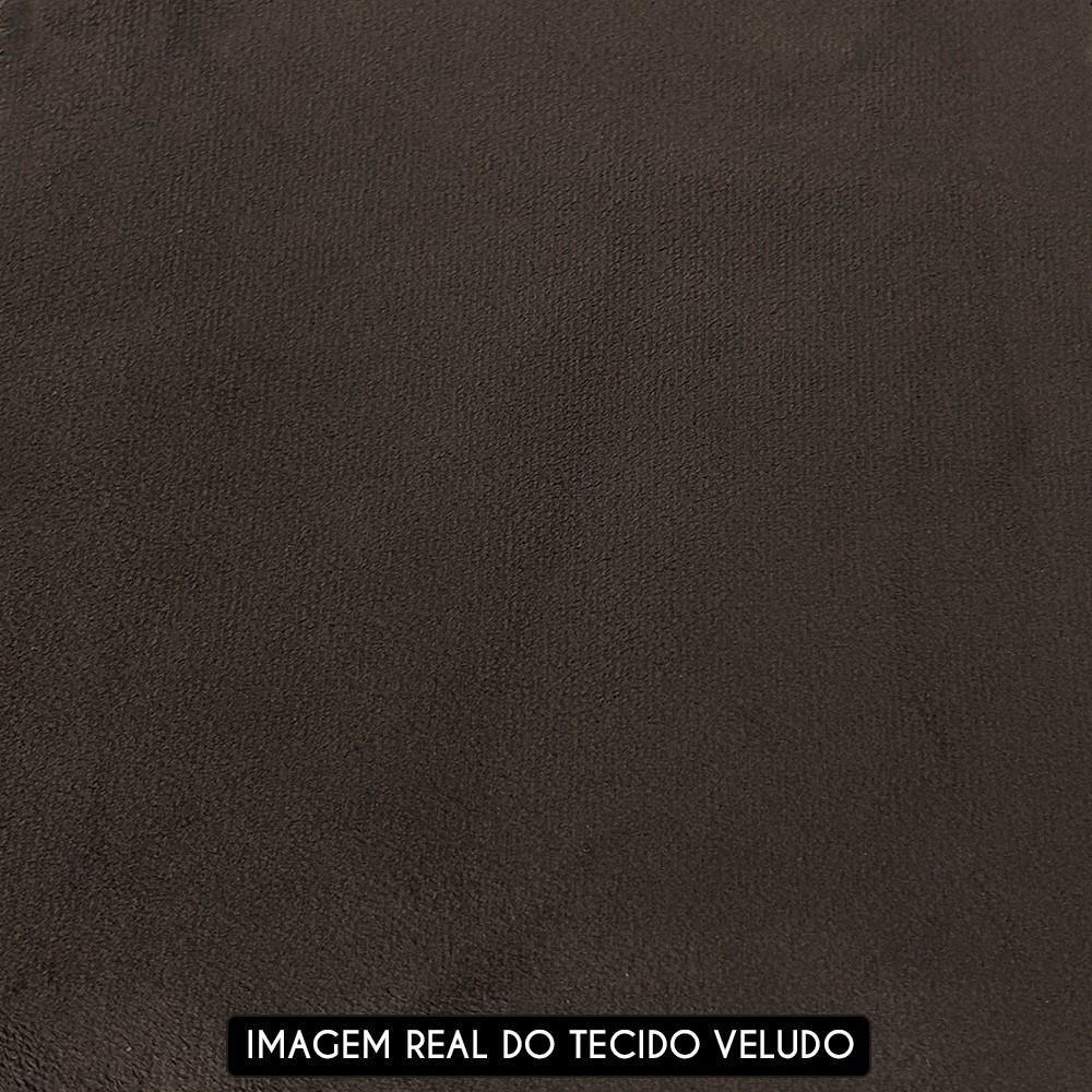 Sofá Retrátil Reclinável 3 Lugares 235cm Roma F05 Veludo Marrom Escuro - Mpozenato