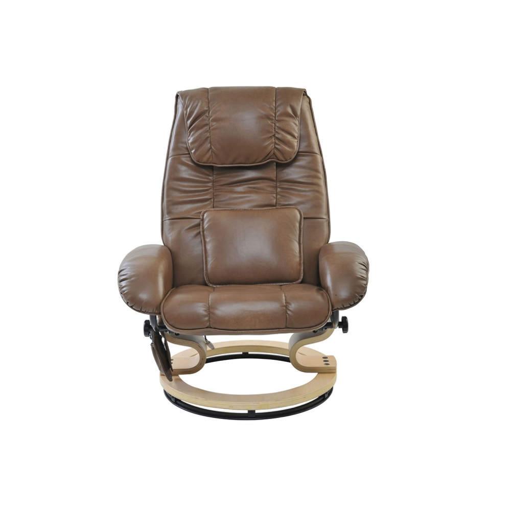 Miniatura Poltrona de Massagem com Apoio para Pés Louisiana Rivatti Marrom