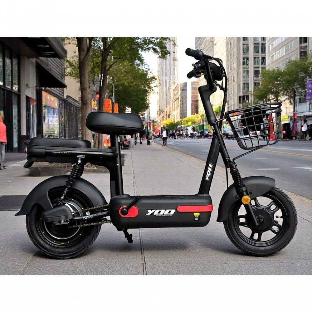 Miniatura Bicicleta Elétrica Yoo Mobility Y-200 350W Farol Led Scooter