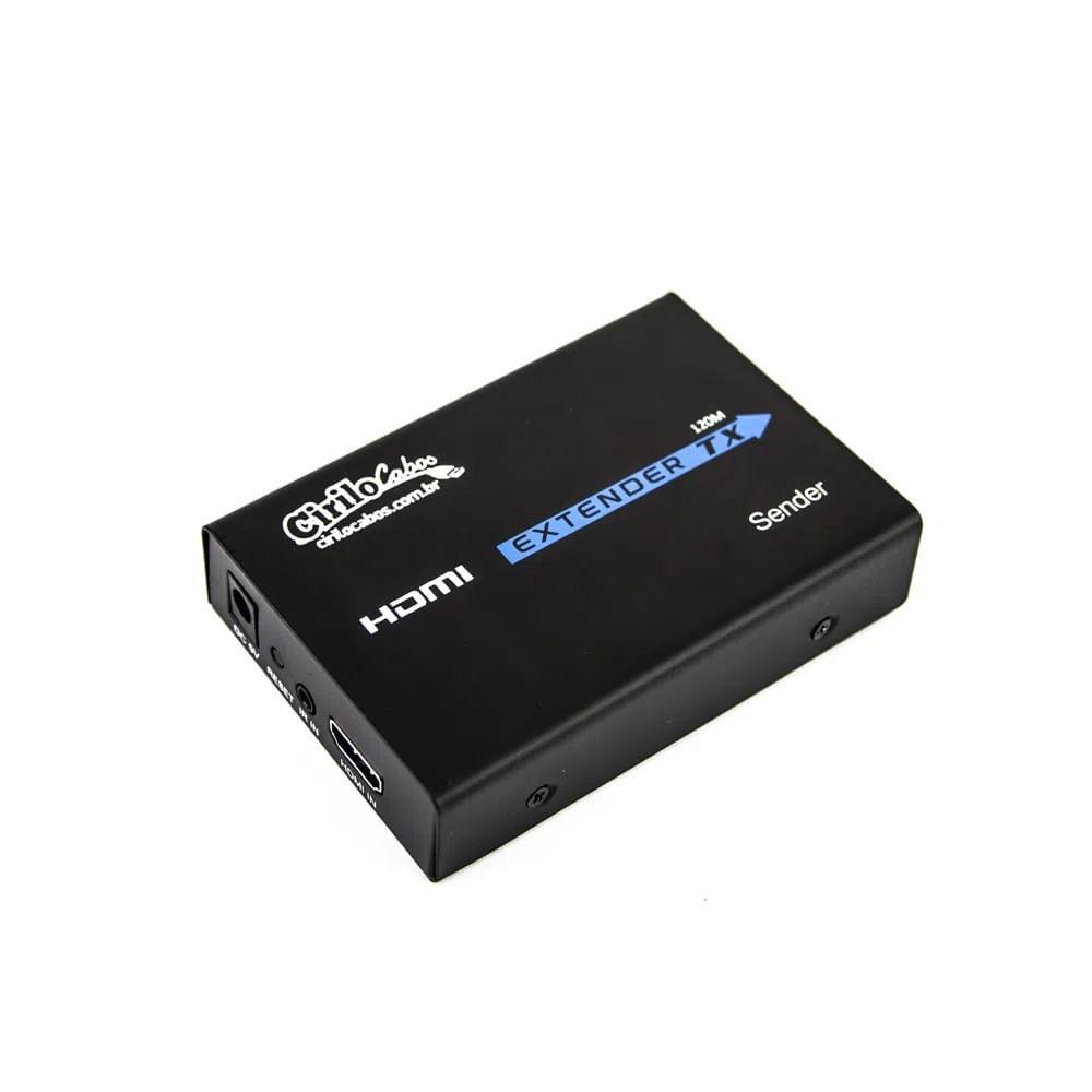 Miniatura Hdmi Extender Tx/Rx Extensor Via Cabo De Rede Transmissor