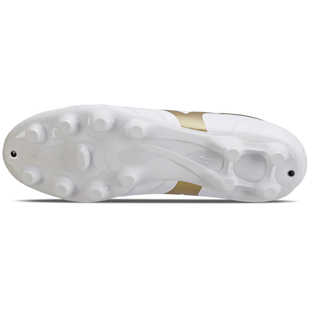 Miniatura Chuteira de Campo Masculina Mizuno Morelia Club MD 38 Branco