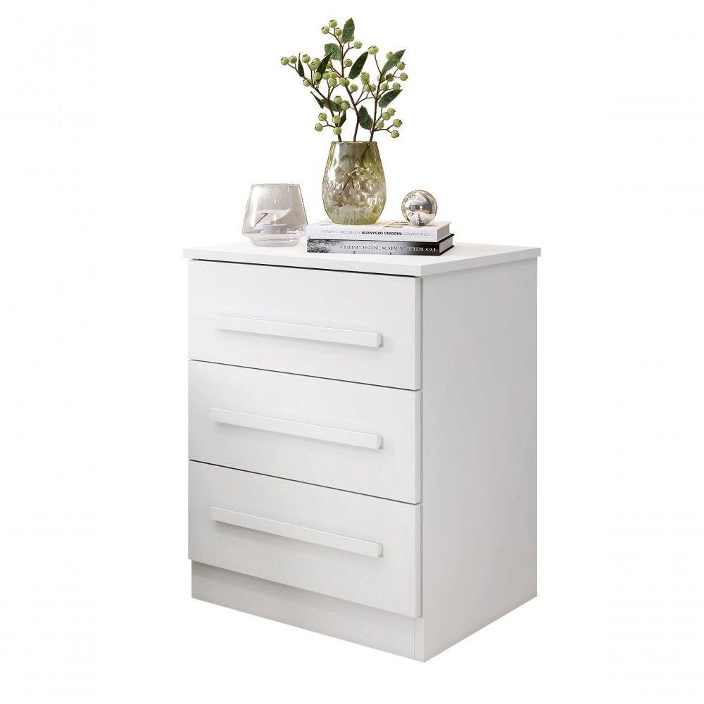 Miniatura Mesa De Cabeceira 03 Gavetas Império Benetil Branco