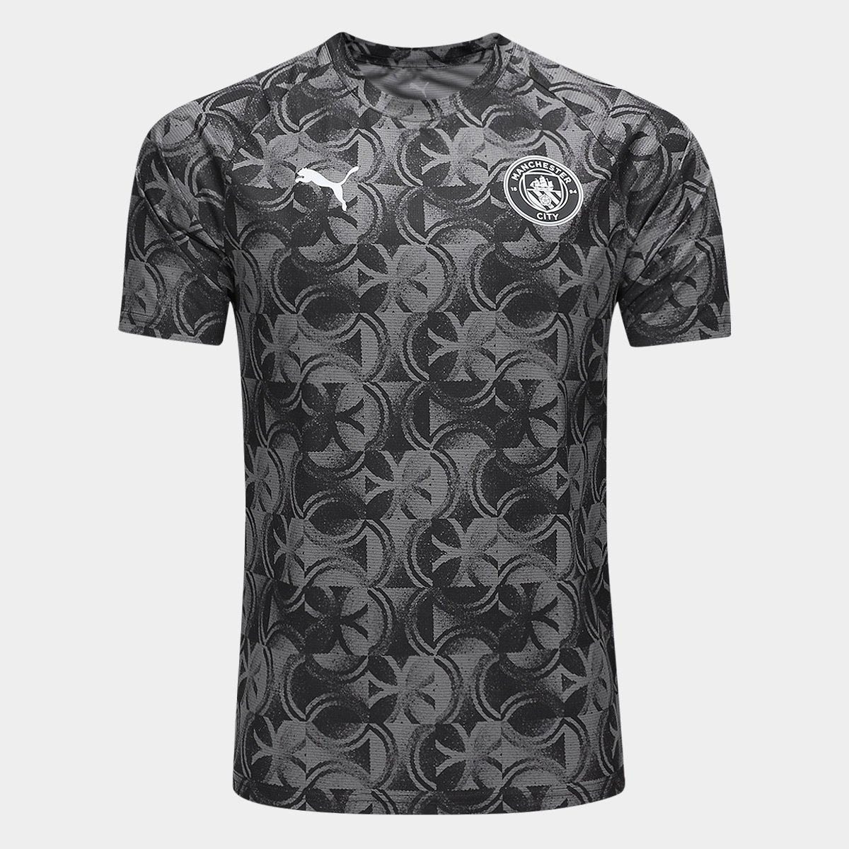 Miniatura Camisa Manchester City Prematch 25/26 Puma Masculina Preto - EGG