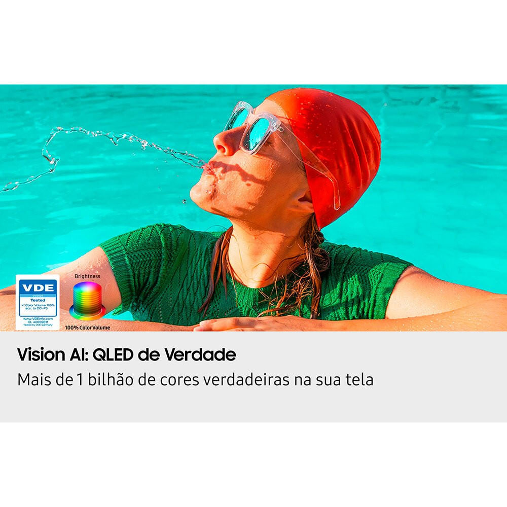 Miniatura Smart TV 50 Polegadas Vision AI TV QLED 4K Samsung QN50QEF1AG 22879-23-02217 - Preto - Bivolt
