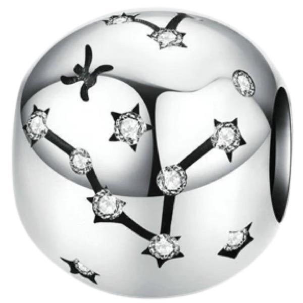 Miniatura Berloque Pingente Signo Peixes Charm Pulseira Joia Prata 925