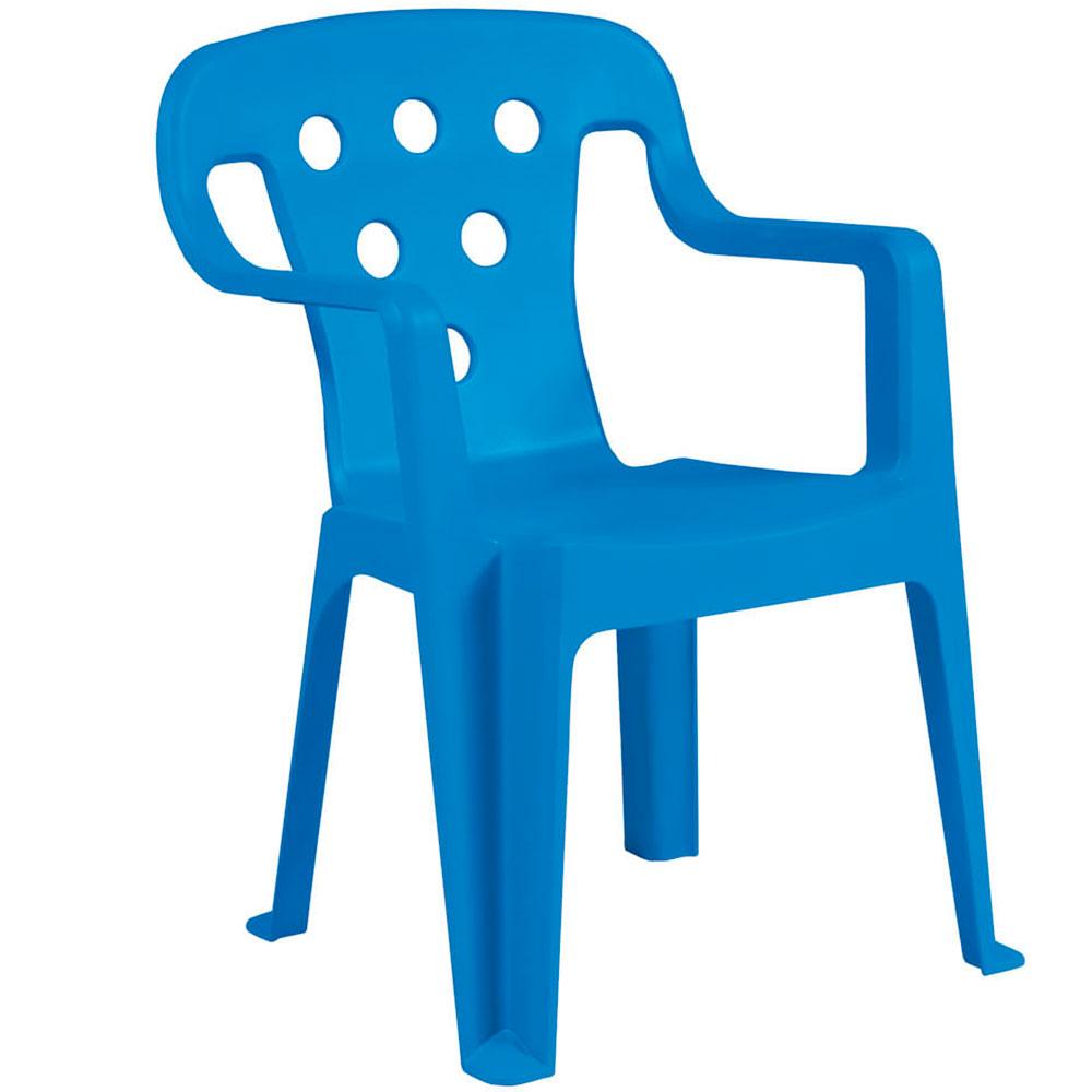 Miniatura Cadeira Infantil de Plástico Mor, Azul