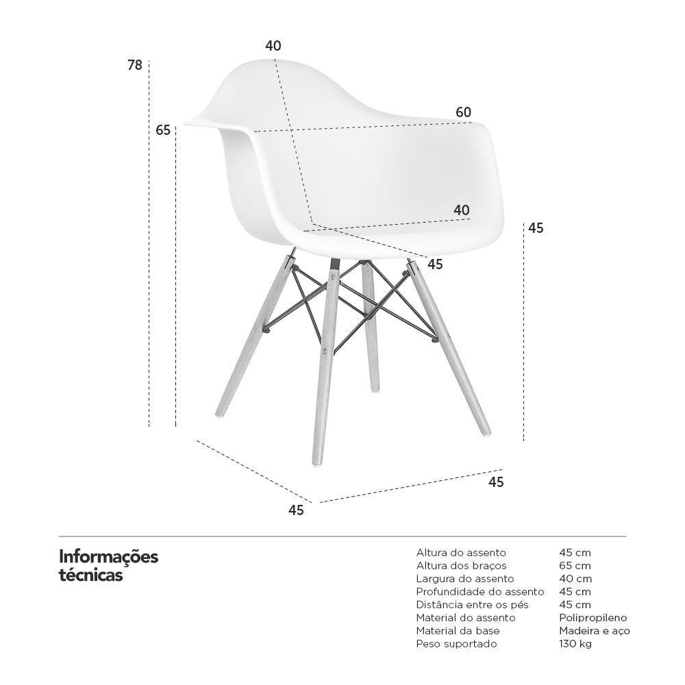 Miniatura 6 Cadeiras Charles Eames Eiffel Daw Clara Roxo
