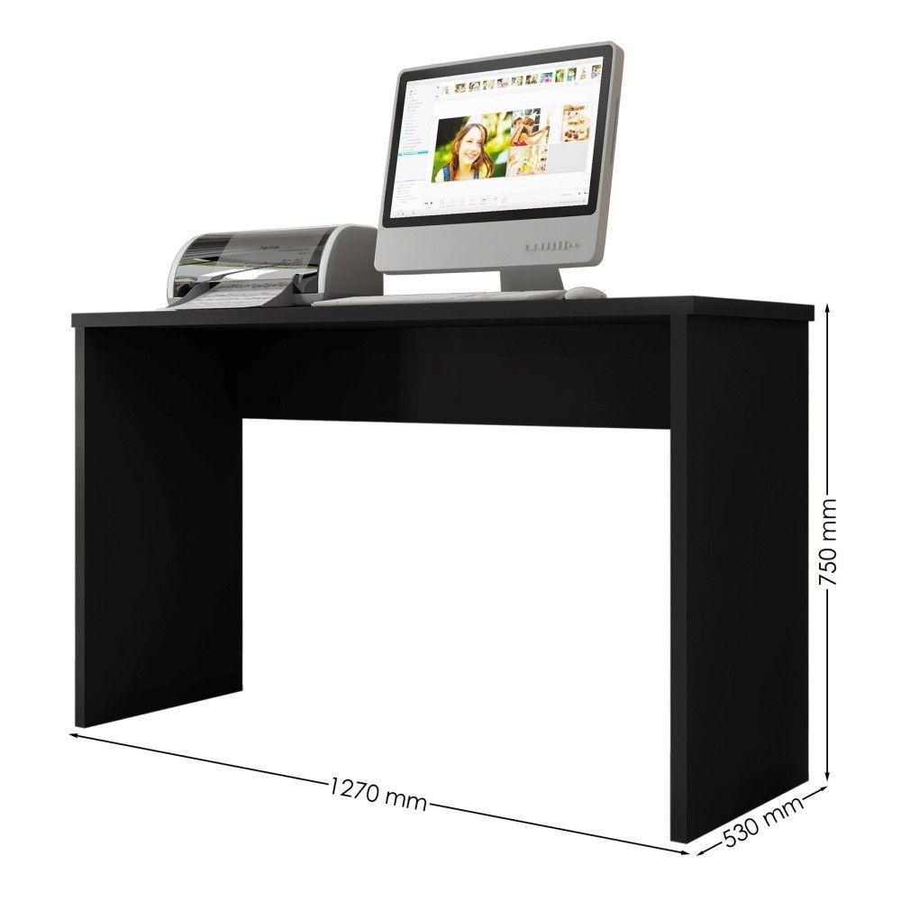 Miniatura Mesa Para Computador Com Gaveta Jacote Preto