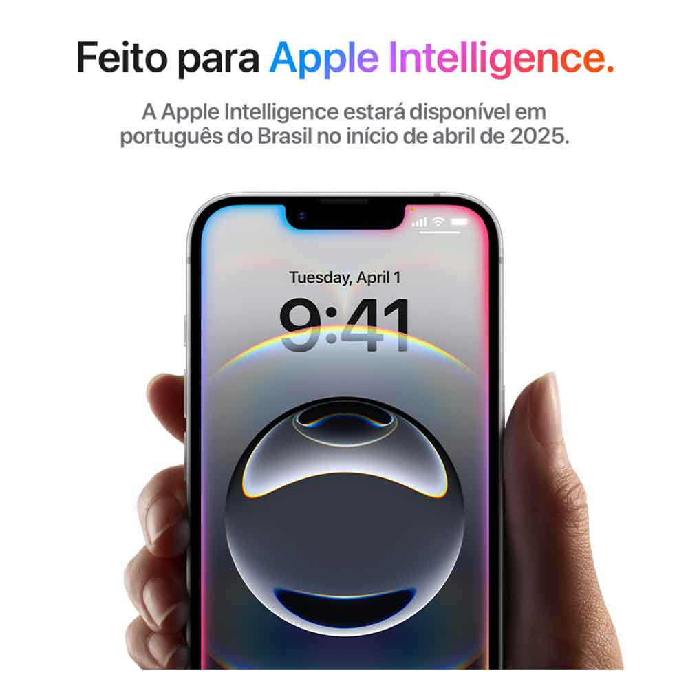 iPhone 16e Apple (128GB) Branco, Tela de 6,1", 5G e Câmera de 48 MP Bivolt