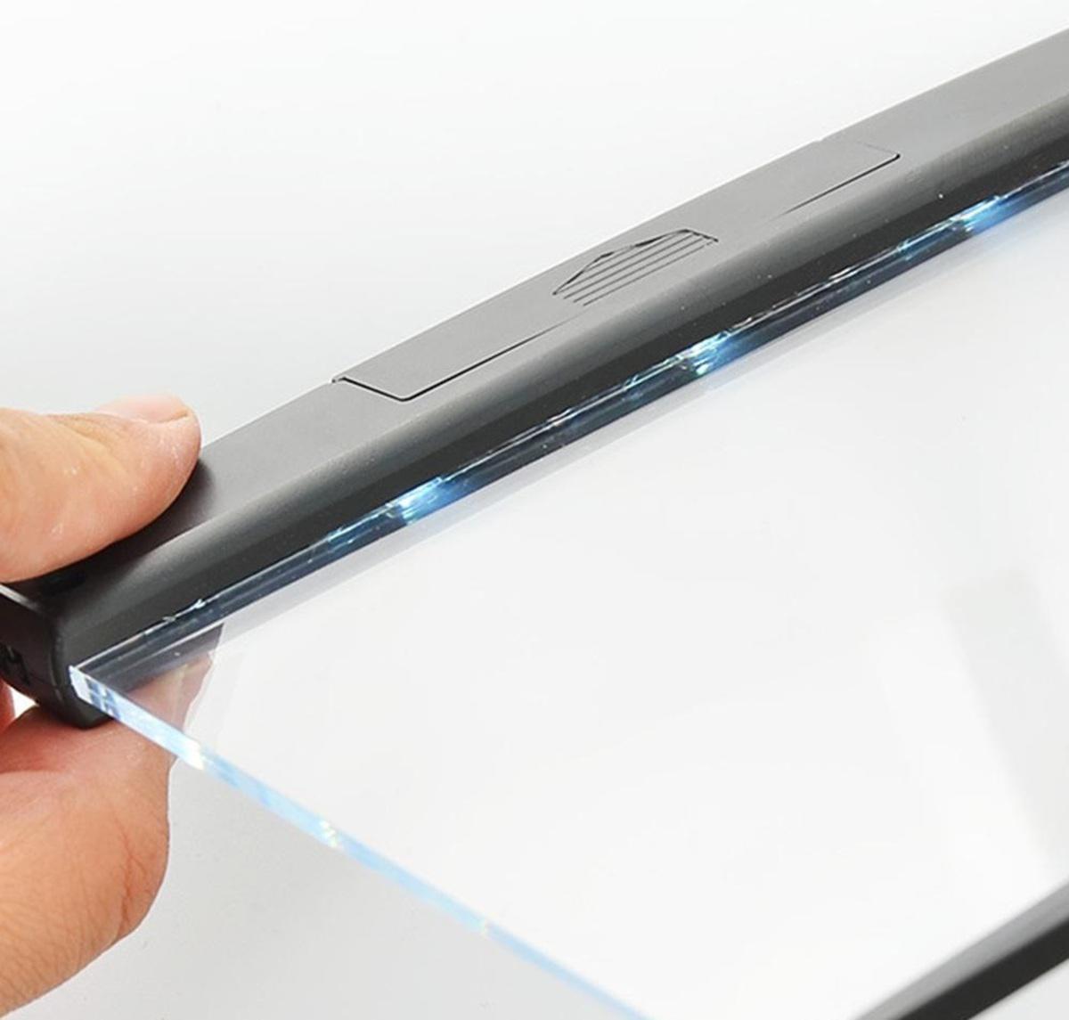 Miniatura Painel Luz De Led Livros Ler Leitura Noturna Lanterna